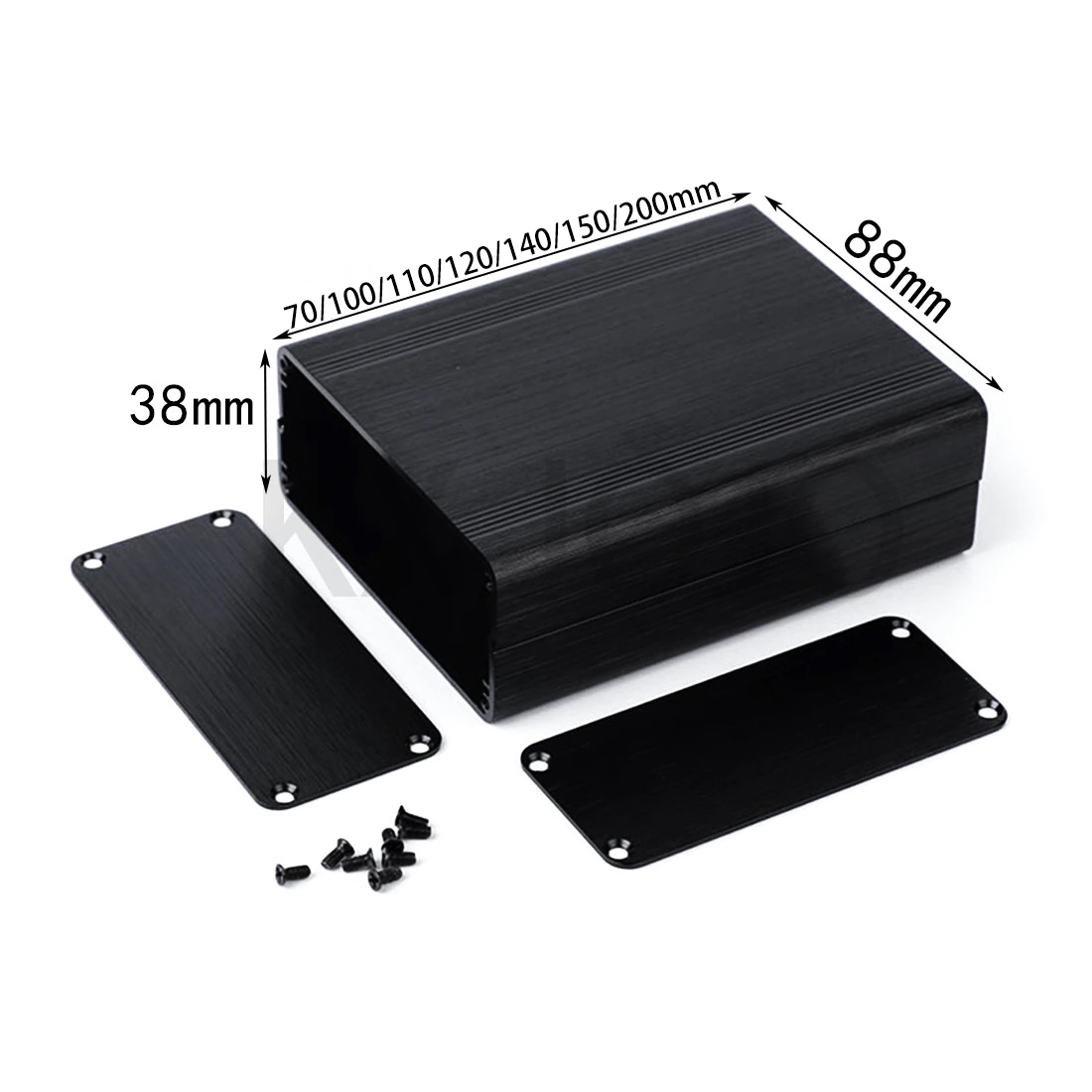 Diy Electronics Box - Kotak Aluminium 1pcs 88*38*100/110/120/140/150/200mm Cangkang Pengontrol