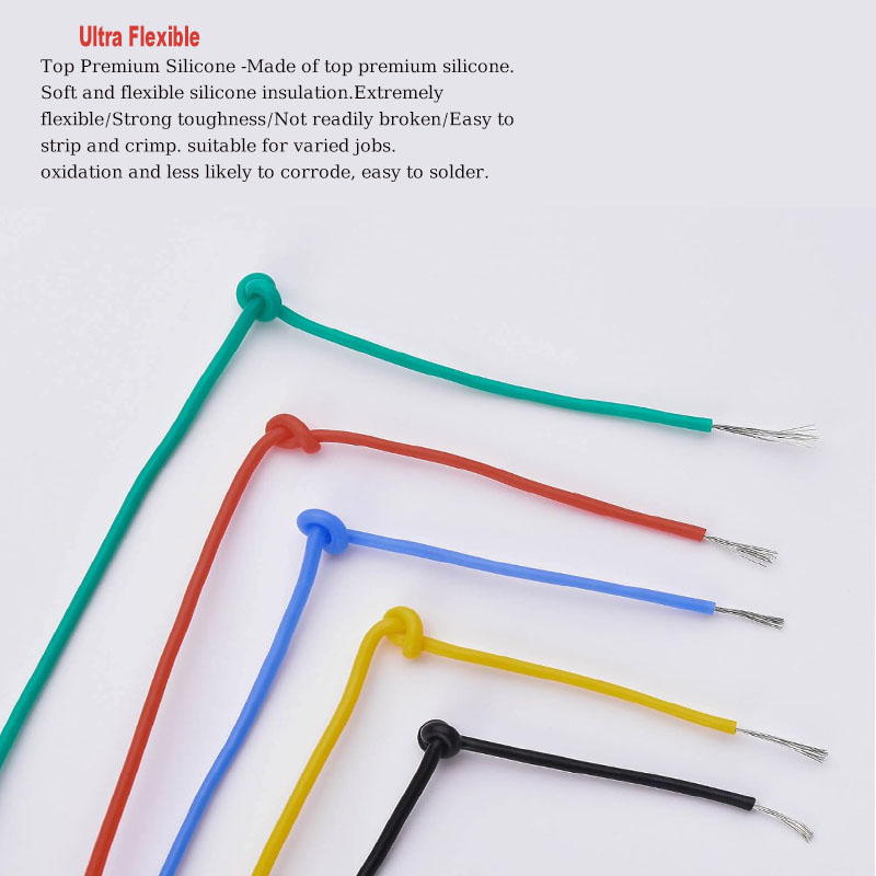 Kit kawat silikon lembut 16awg - Diy Electronics Project Kit ulasan dan harga