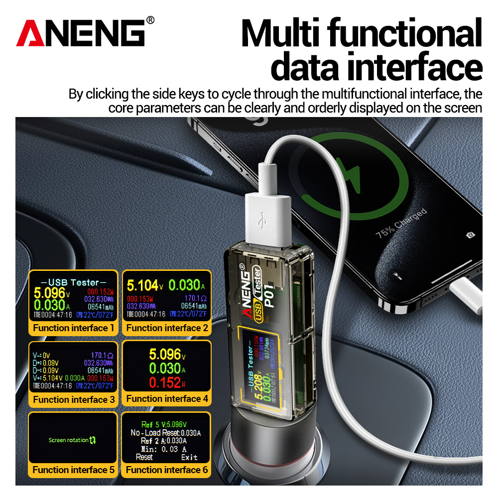 ANENG P01, Alat Penguji USB, V - Logic Analyzer Usb ulasan dan harga